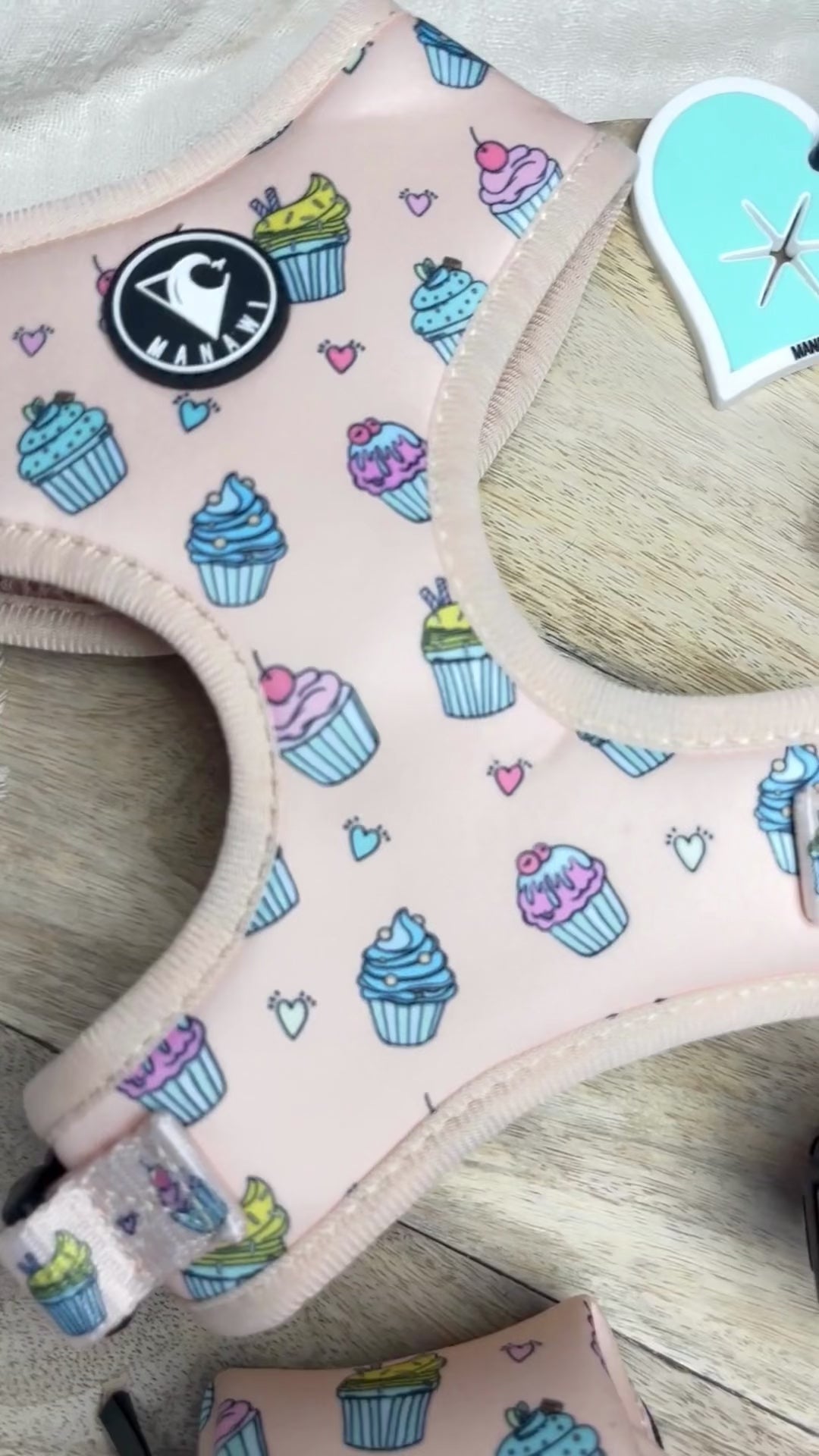 arnés perro ajustable Cupcakes